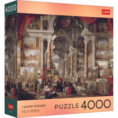 TREFL Puzzle with poster Panini, Modern Rome, 4000 pcs