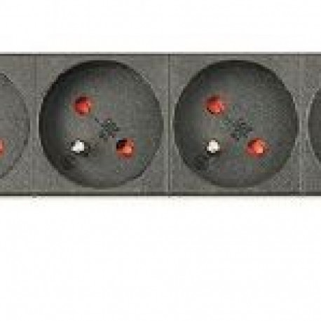 Rackmount power distribution unit (PDU), 8 FR sockets, 1U, 16A, 3m Schuko plug
