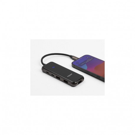"USB Type-C™ Dockingstation 4K - HDMI / USB Hub / SD - Micro SD Slot / PD 3.0 85 W Oberfläche aus ge