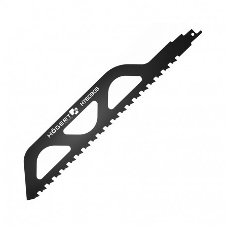 Hogert Reciprocating Saw Blade HT6D906, 305mm, 50mm, 2 TPI, 12.7mm, TCT steel, for bricks, aerated c