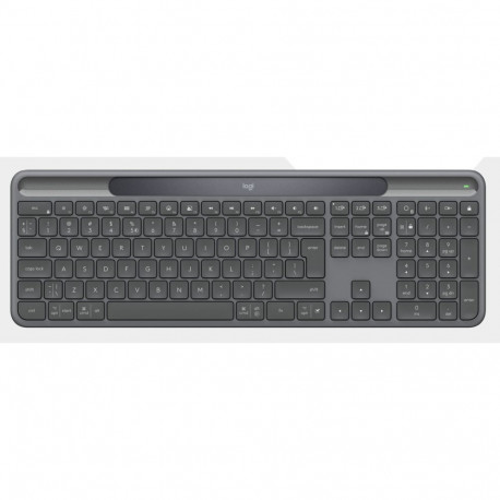 Logitech Signature Slim Solar+ K980 for Business Wireless Keyboard, RF+Bluetooth, US Int, Graphite