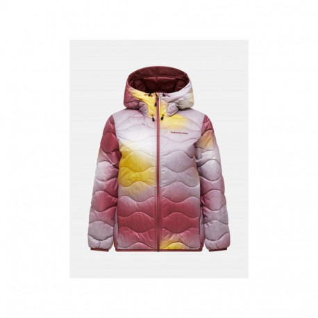 Kurtka puchowa damska Peak Performance AOP Helium Down Hood - aop rozmiar: s