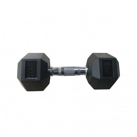 Kummist kuusnurkne hantel YLDB35 9kg