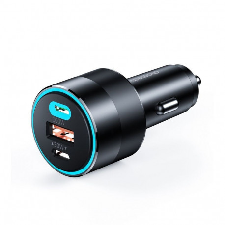 Choetech Choetech fast car charger 130W 2xUSB-C + USB-A black (TC0011)