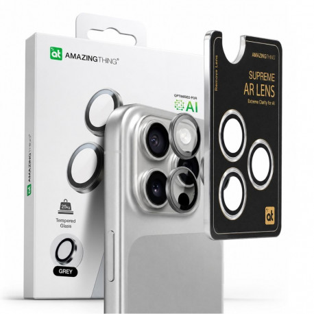 AmazingThing AmazingThing AR Aluminum 3 Lens Glass with Camera Lens Frame for iPhone 16 Pro / 16 Pro