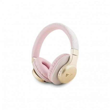 Guess Guess Bluetooth on-ear headphones GUBH604GEMP pink/pink 4G Script