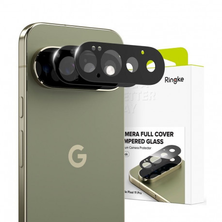 Ringke Ringke Tempered Glass Camera Full Cover 2-Pack for Google Pixel 11 Pro - Black