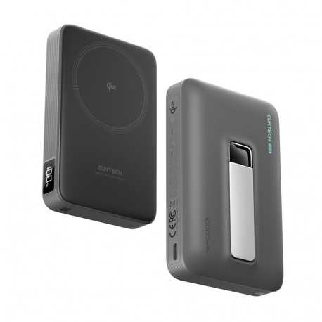 Cuktech Cuktech WPB100 10000 mAh Qi2 Magnetic Powerbank 30W with Stand - Black