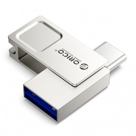 Orico Orico U301 32GB USB-A USB-C USB 3.2 Gen 1 Pendrive - Silver