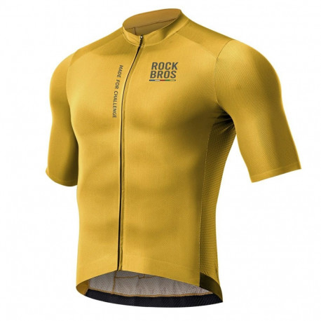 Rockbros Rockbros 15120014023 ROAD TO SKY men's cycling jersey short sleeve S - yellow