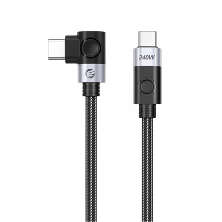 Orico Orico CW240 USB-C to USB-C PD 240W 20Gb/s 0.5m Angled Cable - Black