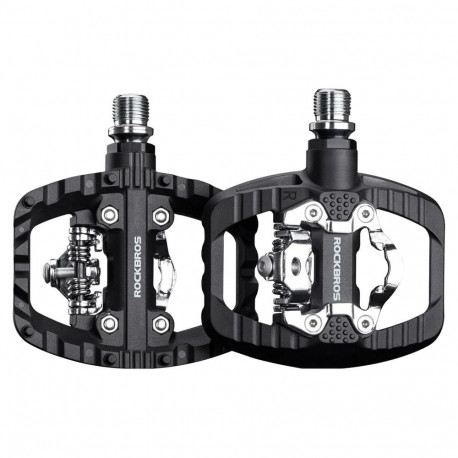 Rockbros Rockbros PD303 Half-Lock Platform Bicycle Pedals - Black