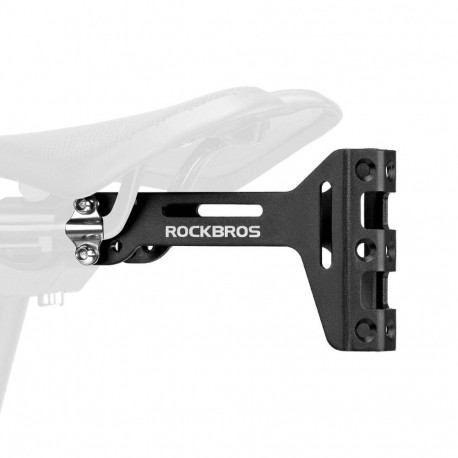 Rockbros Rockbros 31210003001 Bottle Cage Adapter for Aluminum Saddle - Black