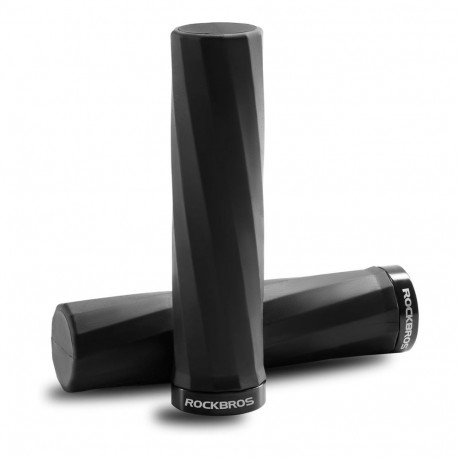 Rockbros Rockbros 71230002004 rubber bike grips - black