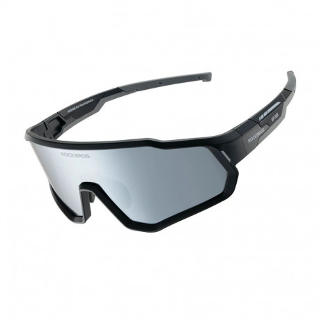 Rockbros Rockbros SP383 Polarized Mirror Kids Cycling Glasses with UV400 Protection - Black
