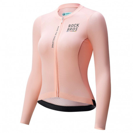 Rockbros Rockbros 15110012011 ROAD TO SKY women's cycling jersey long sleeve M - pink