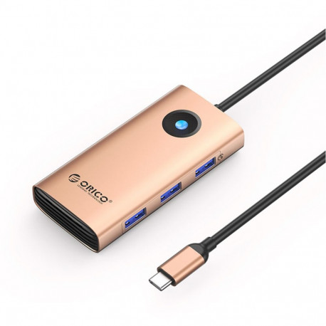 Orico Orico PW11 6in1 USB-C Docking Station 3x USB-A 3.0 1x USB-C PD 100W 1x HDMI 4K 30Hz 1x RJ45 Gi