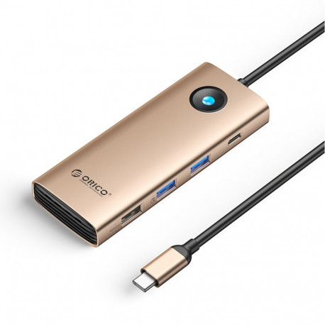 Orico Orico PW11 8in1 USB-C Docking Station 2x USB-A 3.0 1x USB-A 2.0 1x USB-C 3.0 1x USB-C PD 100W 