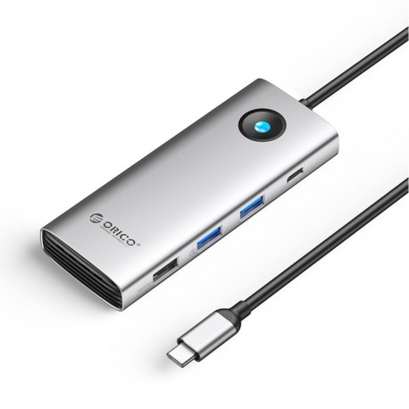 Orico Orico PW11 8in1 USB-C Docking Station 2x USB-A 3.0 1x USB-A 2.0 1x USB-C 3.0 1x USB-C PD 100W 