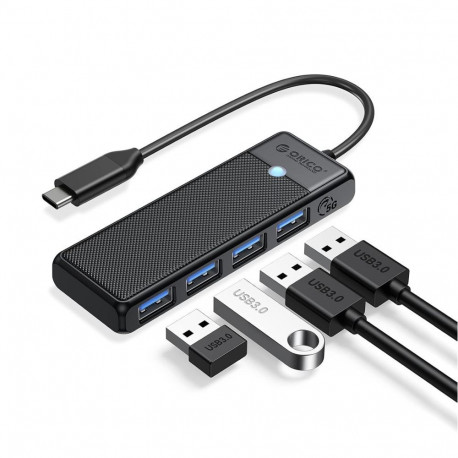 Orico Orico PAPW4A-C3 USB Hub 4-port 4x USB-A 3.0 0.15 m - black