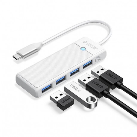 Orico Orico PAPW4A-C3 USB Hub 4-port 4x USB-A 3.0 1 m - white