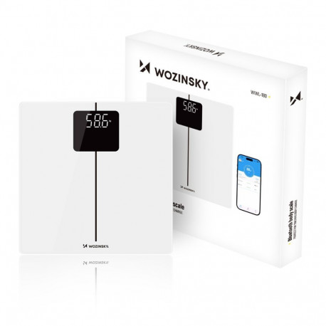Wozinsky Wozinsky WIWL-180 Smart Bluetooth Bathroom Scale - White
