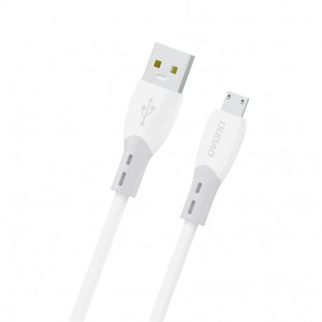Dudao Dudao L25SM 3 A USB-A - micro USB cable with soft silicone braid 1 m - white