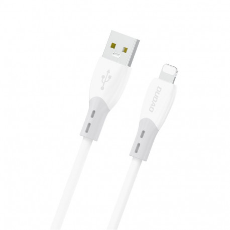 Dudao Dudao L25SL 30W USB-A - Lightning Cable with Soft Silicone Braid 1m - White