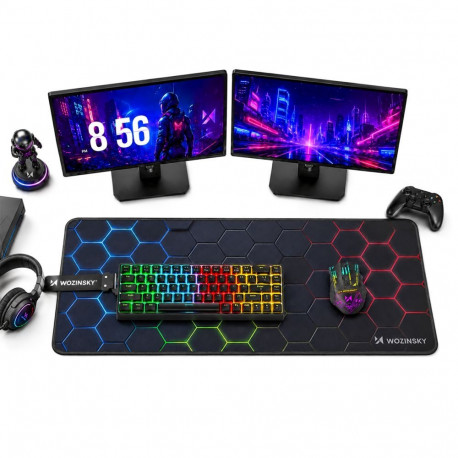 Wozinsky Wozinsky WPD-B800 Gaming Desk Pad 800x300mm Waterproof with Pattern - Black