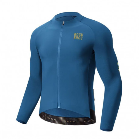 Rockbros Rockbros YDWT020 Diamond cycling jersey spring/autumn/winter size XXL - blue