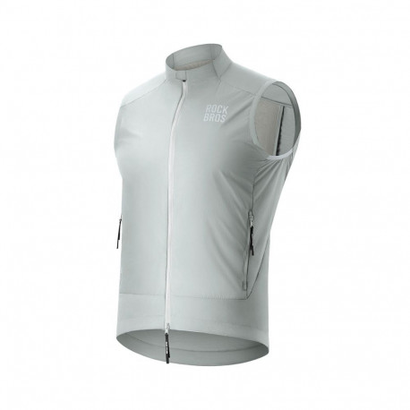 Rockbros Rockbros YDMJ003 Spring/Autumn Windproof Vest Size XL - White/Gray