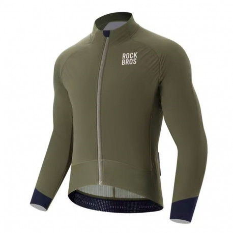 Rockbros Rockbros YDWT014 Winter Fleece Double Layer Cycling Jacket Size M - Green