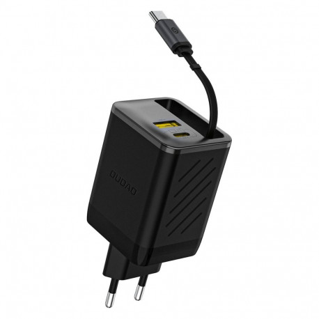 Dudao Dudao A67EU GaN 67W Wall Charger with Built-in Retractable USB-C Power Delivery Quick Charge C