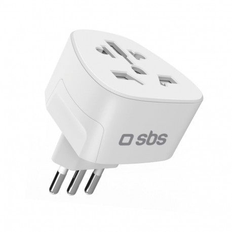SBS SBS IT Travel Adapter - Universal - White