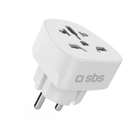 SBS SBS Shucko/EU Travel Adapter - Universal - White