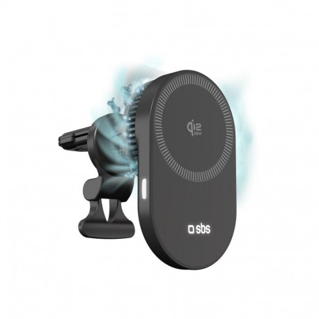 SBS SBS Magnetic Holder with Qi2.2 25W Wireless Charger with Active Cooling - Black