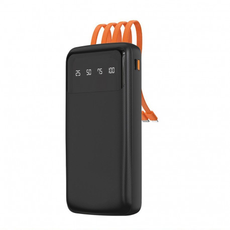Dudao Dudao K6Pro universal powerbank 10000mAh with USB cable, USB Type C, Lightning black (K6Pro-bl