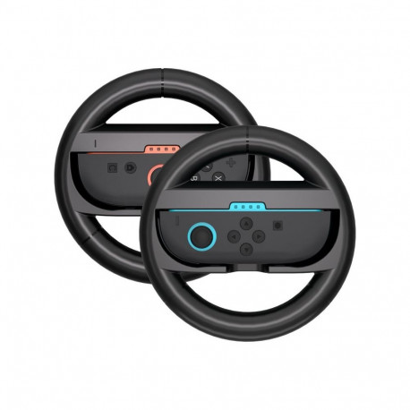 Hurtel Racing Wheel for Nintendo Switch 2 Joy-Con Controller (Pack of 2) - Black