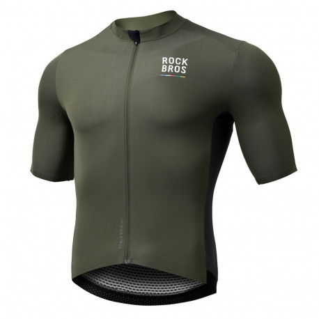 Rockbros Rockbros 15220004004 ROAD TO SKY men's cycling jersey short sleeve L - green
