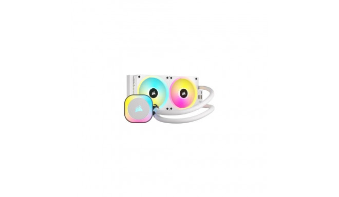 Corsair H100I Processor Hybrid cooler 12 cm White