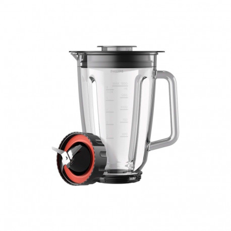 Blender - Philips HR3030/00 1200W 2L Glass Bowl 3 Speed Settings Black
