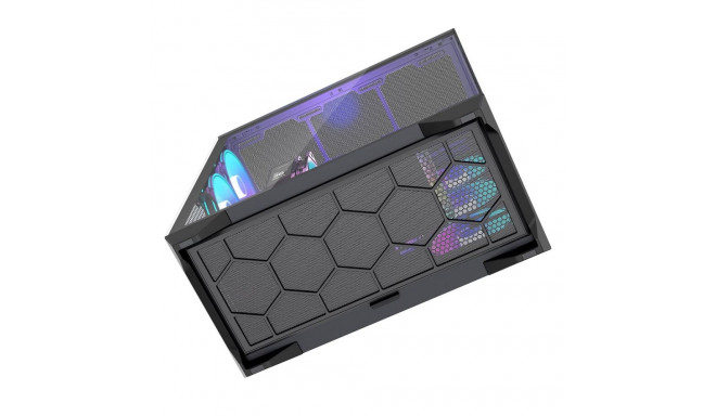 Computer Case - MODECOM Volcano SPACE XL ARGB Full Tower E-ATX 5F Black