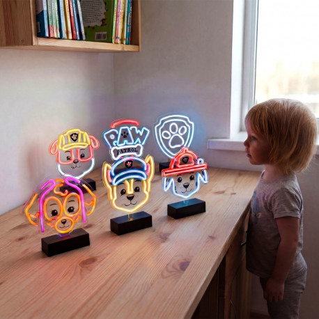 Neon LED on a stand Paw Patrol - Rubble OW-120446