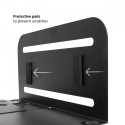 The MC-851 Mobile CPU Stand Cart is an adjustable under-desk floor holder designed 