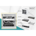 Digitus 10" võrgukomplekt, 6U kapp, riiul, PDU, 8-pordiline lüliti, CAT 6 jaotuspaneel, hall DN-10-S