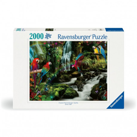 Ravensburger pusle 2000 tk: Värvilised papagoid džunglis