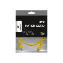 GEMBIRD CAT5e UTP Patch cord yellow 1m