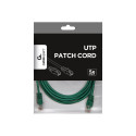 GEMBIRD CAT5e UTP Patch cord green 3m