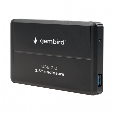 Gembird HDD/SSD korpus EE2-U3S-2 2,5-tollisele SATA-kettale USB 3.0 alumiiniumist, must