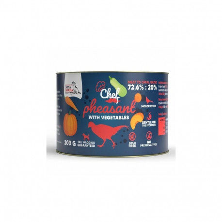 SYTA MICHA Chef Pheasant with vegetables Mono - wet dog food - 200g